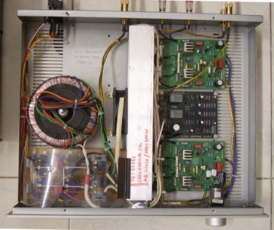 2x200W JFET-MOSFET Power Amp (top inside)