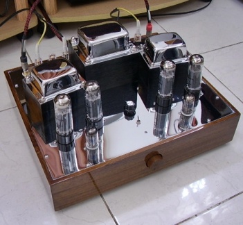 EL34-6AN8 Push-pull Amplifier (Dynaco ST-70 Malion) -front L