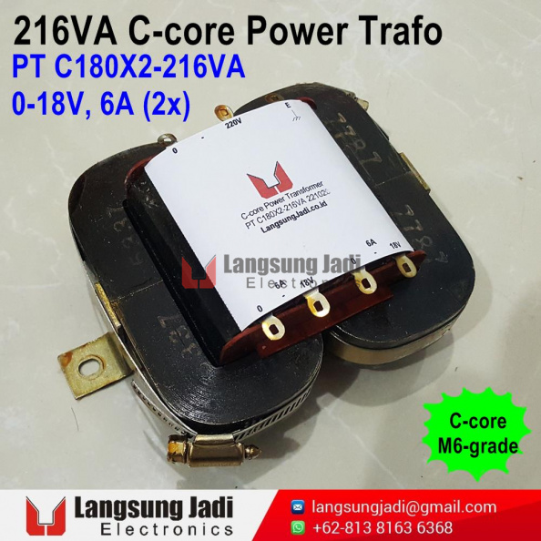 LJ PT C180X2-216VA C-core Power Trafo