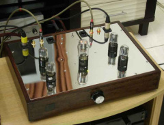 6SN7 Balanced Line PreAmp (Front View)